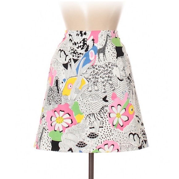 Lilly Pulitzer Dresses & Skirts - Melly M fun psychedelic skirt, daisy zebra fish
